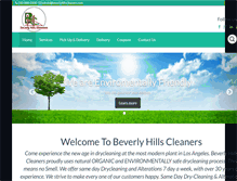 Tablet Screenshot of beverlyhillscleaners.com